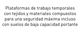 Plataformas de trabajo temporales Detalles Tarjeta informativa sobre plataformas de trabajo temporales
