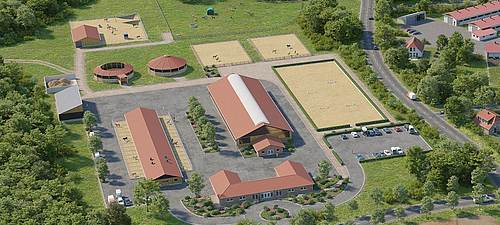 Ventilación eficaz para establos de caballos - Soluciones Lubratec Sistemas de ventilación Lubratec para establos de caballos